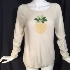 TOMMY BAHAMA Silk & Cashmere Pineapple Sweater